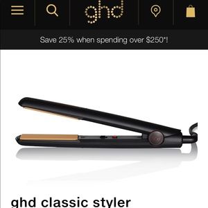 GHD flat iron styling